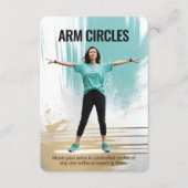 Carte de remise en forme Arm Circles avec support (Devant)