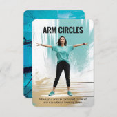 Carte de remise en forme Arm Circles avec support (Devant / Derrière)