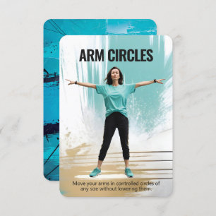 Carte de remise en forme Arm Circles avec support