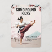 Carte de remise en forme Sumo Round Kicks avec sup (Devant)