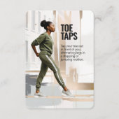 Carte de remise en forme Toe Taps avec support ble (Devant)