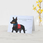 Carte de remise en forme Toy Manchester Terrier (Fleur jaune)
