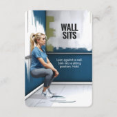 Carte de remise en forme Wall Sits avec support ro (Devant)
