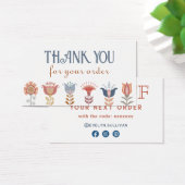 carte de remise fleurs d'art populaire de boho (Bureau)