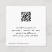 Carte de remise Holographique pour entreprise insp (Dos)