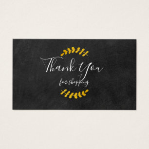 Carte de Remise Merci pour vos Achats sur Tableau