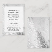 Carte de remise parties scintillant (Devant / Derrière)