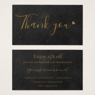 Carte de Remise Simple Merci pour votre Achat
