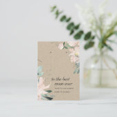 CARTE DE REMORQUAGE FLORALE MOM KRAFT BLUSH (Debout devant)