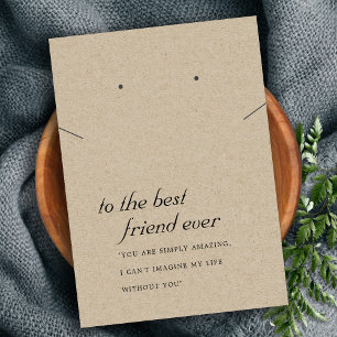 CARTE DE REMORQUE DE CADEAU DE L'AMI KRAFT RUSTIQU