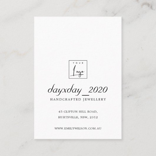 CARTE DE REMORQUE EN MERCI NOIR ET BLANC (Dos)