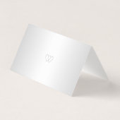 Carte de remplissage Mariage argent et blanc (Back)