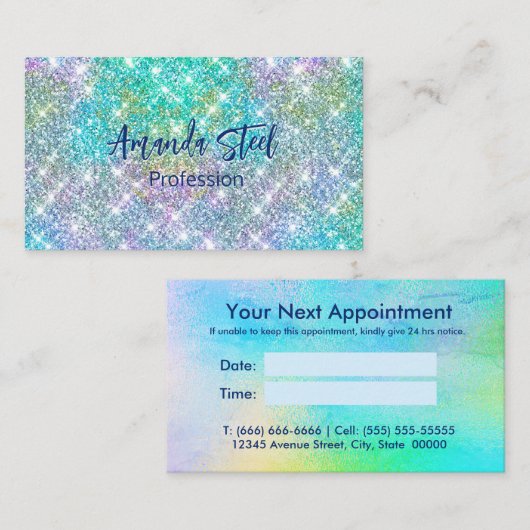 Carte de rendez-vous (Devant / Derrière)