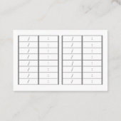 CARTE DE RENDEZ-VOUS 文字　カスタム　迷彩（ピンク）    予約カード (Dos)