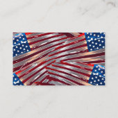 Carte De Rendez-vous 10% de réduction Logo Merci Rose américain drapeau (Dos)