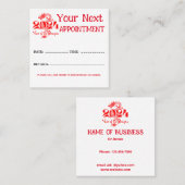 Carte De Rendez-vous 2024 Année Du Dragon Rouge (Devant / Derrière)