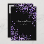 Carte de rendez-vous à conserver avec des tourbill (Devant / Derrière)