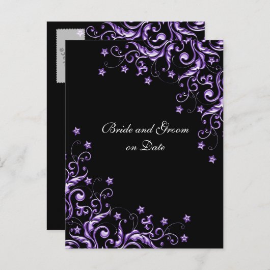 Carte de rendez-vous à conserver avec des tourbill (Devant / Derrière)