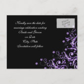 Carte de rendez-vous à conserver avec des tourbill (Dos)