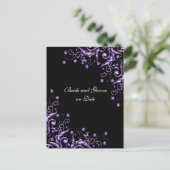 Carte de rendez-vous à conserver avec des tourbill (Debout devant)