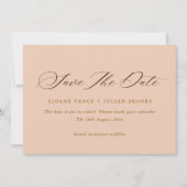 Carte de rendez-vous à conserver avec typographie (Devant)