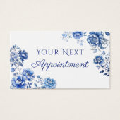 Carte de rendez-vous à la chinoiserie florale (Devant)