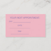 Carte de rendez-vous à plat (Dos)