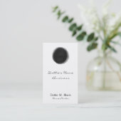 Carte de Rendez-vous à Points de Aquarelle Noire M (Debout devant)