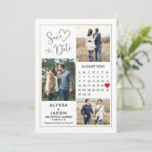 Carte de rendez-vous à sauvegarder avec photo roma (Debout devant)