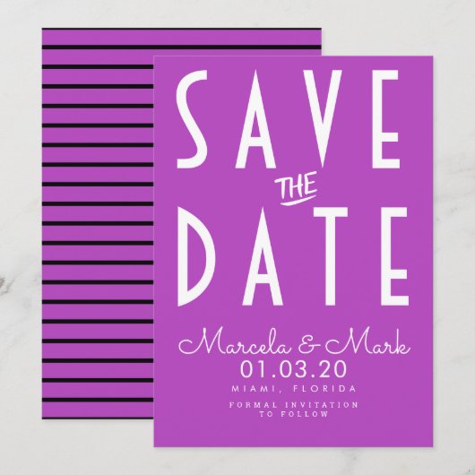 Carte de rendez-vous à typographie simple et lumin (Devant / Derrière)