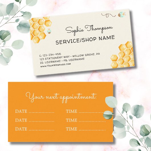Carte De Rendez-vous Abeille de miel