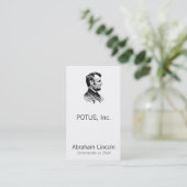 Carte De Rendez-vous Abraham Lincoln (Debout devant)