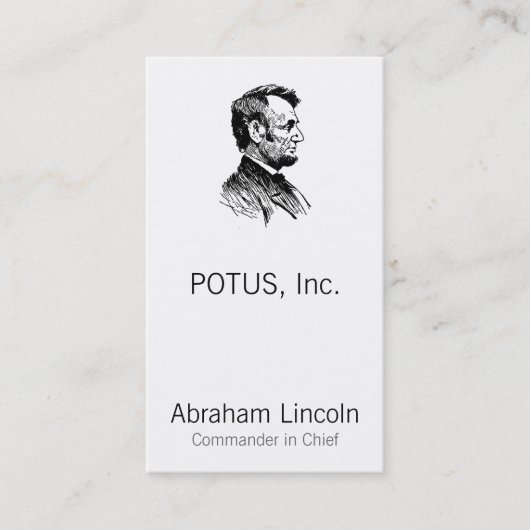 Carte De Rendez-vous Abraham Lincoln (Devant)
