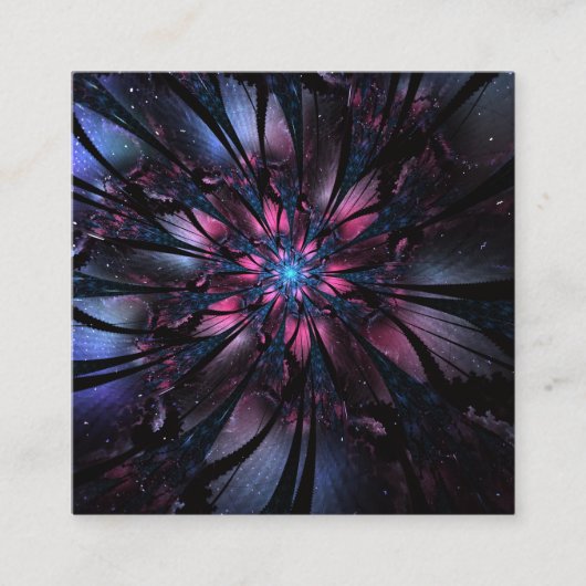 Carte De Rendez-vous Abstract fractal flower design. (Devant)