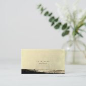 Carte de rendez-vous Abstraite Black Gold Jaune (Debout devant)
