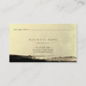 Carte de rendez-vous Abstraite Black Gold Jaune (Dos)