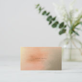 Carte de rendez-vous Abstraite Ombre Coral Gold (Debout devant)
