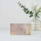 Carte de rendez-vous Abstraite Silver Rose Gold Me (Debout devant)