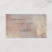 Carte de rendez-vous Abstraite Silver Rose Gold Me (Dos)