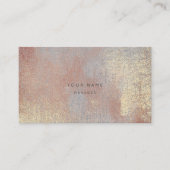 Carte de rendez-vous Abstraite Silver Rose Gold Me (Devant)