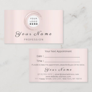 Carte De Rendez-vous Accroche de maquillage professionnel Accroche de c