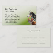 Carte De Rendez-vous Affaires de vétérinaire de chat et de chien (Devant / Derrière)