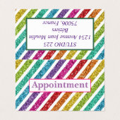 Carte de rendez-vous + Affaires pliées - Parties s (Extérieur déplié)