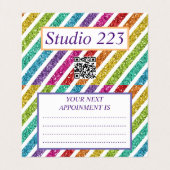 Carte de rendez-vous + Affaires pliées - Parties s (Intérieur déplié)