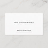 Carte De Rendez-vous Agent immobilier (Dos)