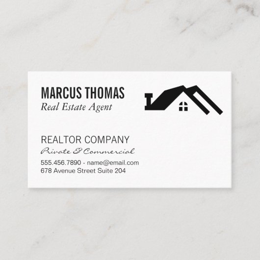 Carte De Rendez-vous Agent immobilier (Devant)