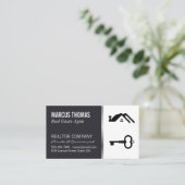 Carte De Rendez-vous Agent immobilier (Debout devant)