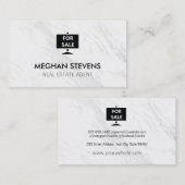 Carte De Rendez-vous Agent immobilier à vendre (Devant / Derrière)
