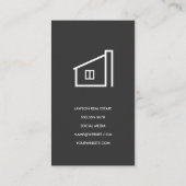 Carte De Rendez-vous Agent immobilier | Marbre | Icône d'accueil (Dos)