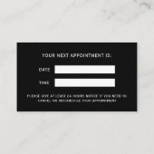 Carte De Rendez-vous Ajouter un logo Entreprise Professionnelle Entrepr (Dos)